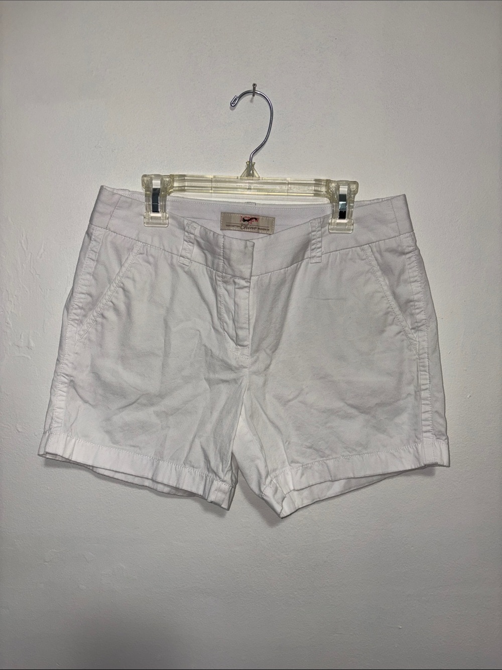 J. Crew White Women's Cotton Shorts - Casual Mid-Rise